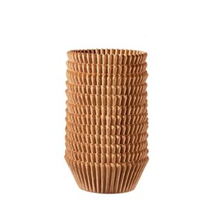 [500pcs] standard size kraft cupcake liners, food grade & grease-proof, baking cups