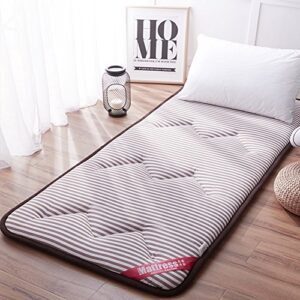 wjh super soft sleep mattress, japanese tatami futon, comfortable thick single sleeping pad student dormitory memory foam-b 120x200cm(47x79inch)