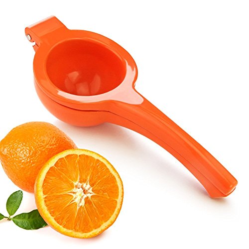 New Star Foodservice 42863 Enameled Aluminum Orange Squeezer, Orange