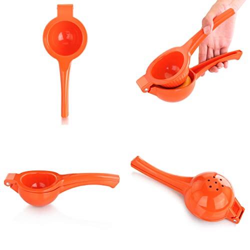 New Star Foodservice 42863 Enameled Aluminum Orange Squeezer, Orange