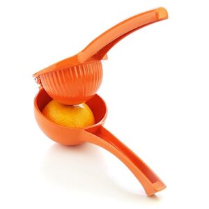 New Star Foodservice 42863 Enameled Aluminum Orange Squeezer, Orange