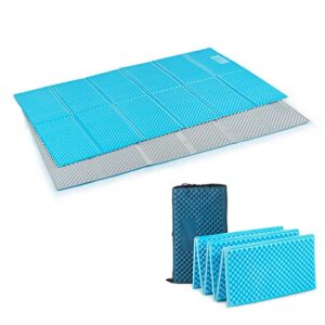 wjh portable sleeping pad, travel mattress, travel camping floor mat foldable waterproof breathable washable-d 119x198cm(47x78inch)