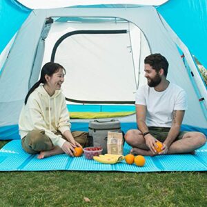 WJH Portable Sleeping Pad, Travel Mattress, Travel Camping Floor Mat Foldable Waterproof Breathable Washable-D 119x198cm(47x78inch)