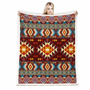 juirnost aztec blanket,native american blanket,western throw blankets,indian blankets,mexican blanket,navajo blanket,southwestern throw blanket,beige tribal boheiman blanket,ethnic geometric blanket