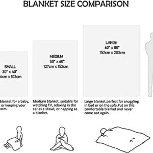 Custom Blanket Personalized Throw Blanket with Photo College Soft Flannel Blanket Customized Souvenirs Gifts for Baby Dad Mom Grandma Grandpa Friends Couple Wedding and Pets (5 Photos, 30x40 Inch)