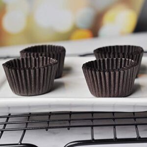 Mini Baking Paper Cup 400-Pack Brown Cupcake Liners Disposable Baking Cup Muffin Liners for Baking