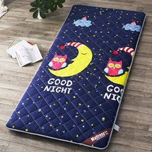 wjh super soft futon mattress, japanese tatami floor mat, mattress topper sleep travel portable foldable single student dormitory-f 150x200cm(59x79inch)