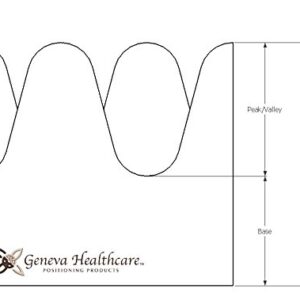 Geneva Healthcare Egg Crate Convoluted Foam Mattress Pad 2" Standard King Size Topper - 2" x 76" x 80"