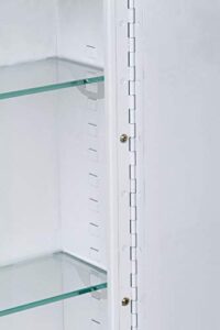 recessed medicine cabinet, stainless steel, 22"h x 16"w
