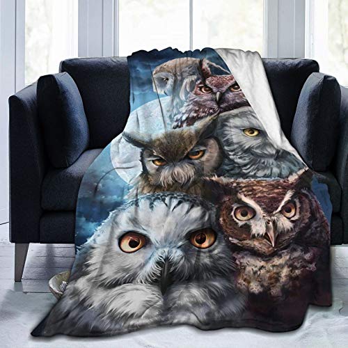 Owl Blanket Owl Blankets and Throws for Adults Owl Lover Soft Throw Blanket 60x80 Inch