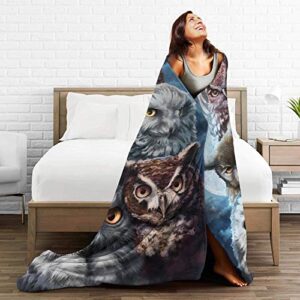 Owl Blanket Owl Blankets and Throws for Adults Owl Lover Soft Throw Blanket 60x80 Inch