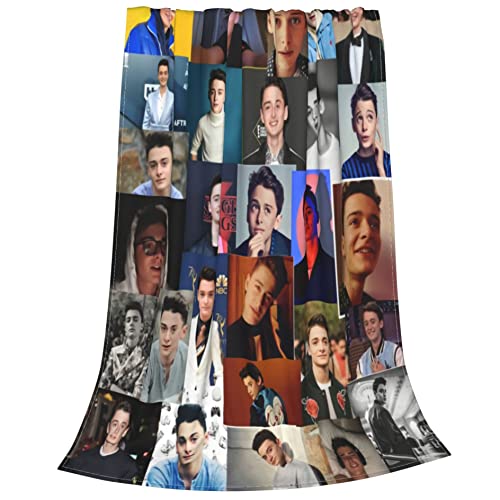 Noah Schnapp Blanket Throw Bedding Room Decor Flannel Blankets for Bed Sofa 50"X40"