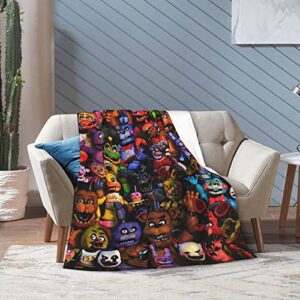 Longyong Ultra-Soft Throw Blanket Fleece Blanket Soft Cozy Warm Flannel Blankets for Living Room Couch Bed 50''X40''