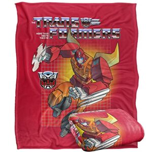 transformers hot rod silky touch super soft throw blanket 50" x 60"