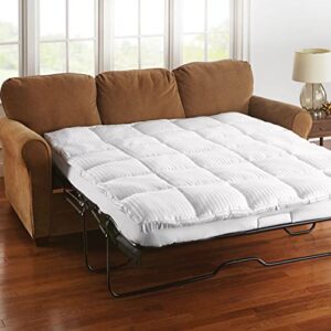 brylanehome sofa bed mattress topper - queen, white
