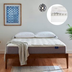 serenia sleep memory foam mattress twin xl size, 10-inch quilted plush bed mattress - gel-infused, deep pocket, extra thick, & firm mattress with breathable cover for a comfortable sleep