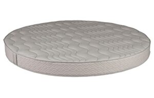 round foam mattress (86" diameter) with quilted cover 8" height - high density premium foam - longlasting (7-10 yrs) polyurethane upholstery foam - round bed mattress -by dream solutions usa