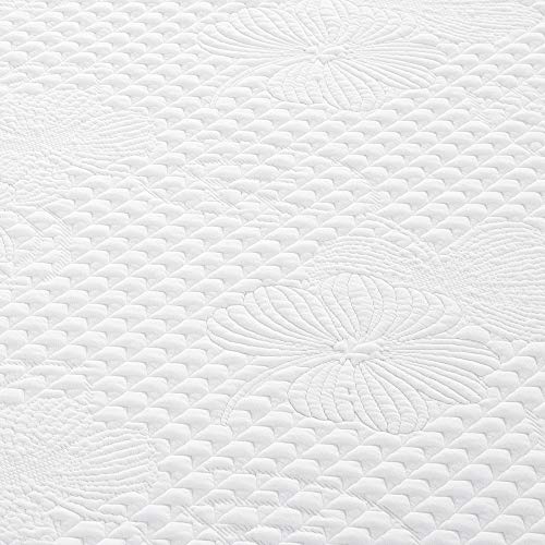 Sleeplace 6 Inch Saturn Multi-Layered Memory Foam Mattress, Full, White