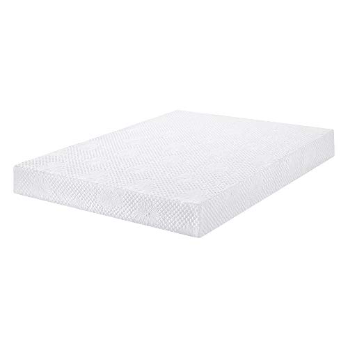 Sleeplace 6 Inch Saturn Multi-Layered Memory Foam Mattress, Full, White