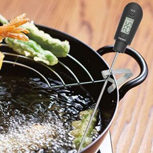 Efeng Digital Meat Thermometer Candy Thermometer Spatula with Pot Clip & 9" Probe – Fast Instant Read Digital Candy Thermometer Spatula for Chocolate Jam Meat, BPA Free Silicon Frying Kitchen aid