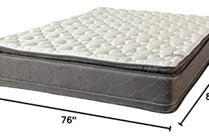 Treaton, 12-Inch Double Sided Foam Encased Double Pillow Top Medium Plush with Exceptional Back Support Mattress, King