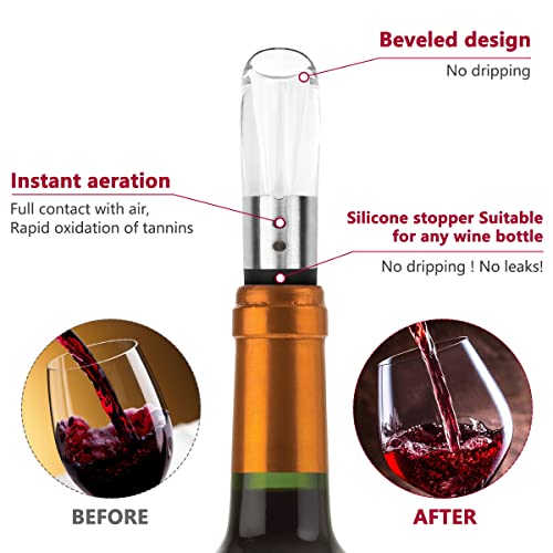 Wine Aerator Pourer, Aerating Decanter Spout, Adapts To All Kinds of Wine Bottles And Gives You A Delicious Taste In An Instant