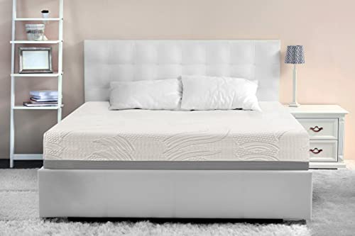 Irvine Home Collection California King Size 10-Inch, Gel Memory Foam Mattress, Medium Firm Feel, Breathable, Cool Sleep and Pressure Relief, CertiPUR-US Certified, Temperature Balanced (2800CK)