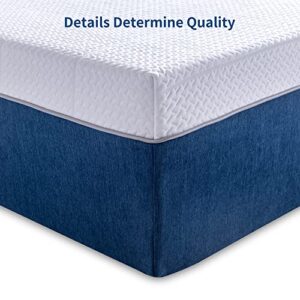 Vyfipt IDIE 12 Inch King Mattress Cooling Gel Infused Memory Foam with Removable Cover,King Size, Compressed in a Box,Medium Firm,CertiPUR-US Certified,Made in USA