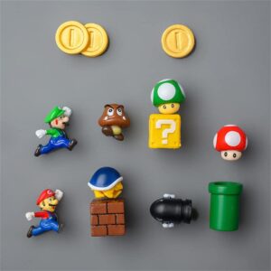 20 PCS Super Mario Fridge Magnets - 3D Refrigerator Magnets Set,Office Magnets,Calendar Magnet,Whiteboard Magnets,Christmas Magnets,Perfect for Ornaments Decoration collectionism