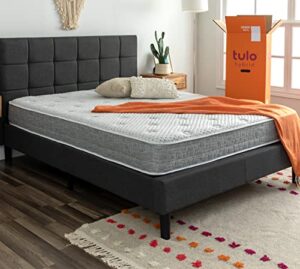 tulo by mattress firm | 8 inch memory foam plus coil support hybrid mattress | bed-in-a-box | firm comfort | king