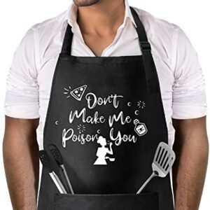 BBQ Grill Aprons for Men&Women- Funny Aprons for Mom Dad Friend Professional Cooking Apron One Size Fits All Best for Cooking BBQ Baking Gardening Grilling