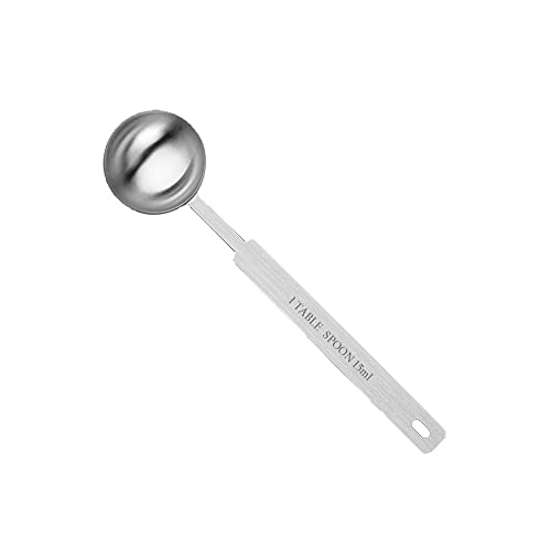 ONEKOO Long Handle Measuring Spoons 15ml, Premium Stainless Steel Metal Spoon, Tablespoon & Coffee Scoop , for Accurate Measure Liquid or Dry Ingredients, for Cooking Baking