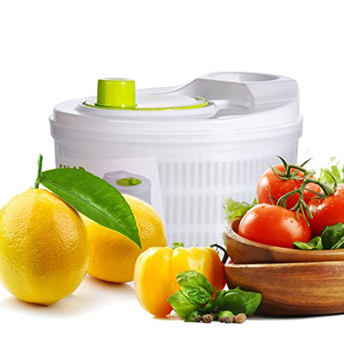 UMIKAkitchen Capacity 3L Salad Spinner Vegetable Washer Fruit Veggie Bowl Collapsible Salad Spinner with Lid Veggie Dryer Set for Kitchen Tools of Lettuce Dryer Salad Shooter Small Salad Spinner