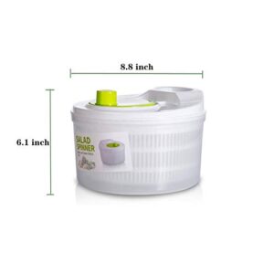 UMIKAkitchen Capacity 3L Salad Spinner Vegetable Washer Fruit Veggie Bowl Collapsible Salad Spinner with Lid Veggie Dryer Set for Kitchen Tools of Lettuce Dryer Salad Shooter Small Salad Spinner