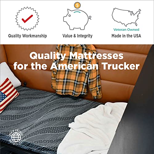 The Layover Dual Sided Economical Medium-Firm Truck Mattress, 80" x 32" x 5"