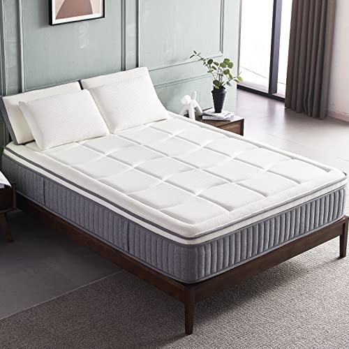 DIGLANT California King Size Mattress, 12 Inch Hybrid Gel Memory Foam Mattress with Pocket Spring, Breathable Medium Firm Mattress in a Box, Cool Sleep and Balance Support CertiPUR-US Certified