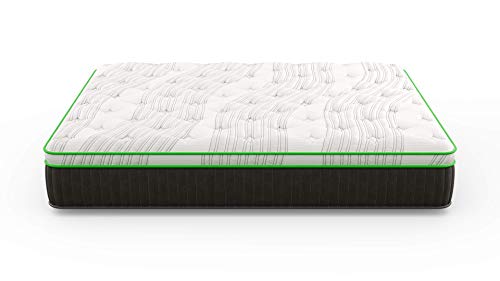 Kiwi Plush Full Natural Mattress/ 12.5” Memory Foam Feel/Organic/Bed-in-a-Box/Made in USA