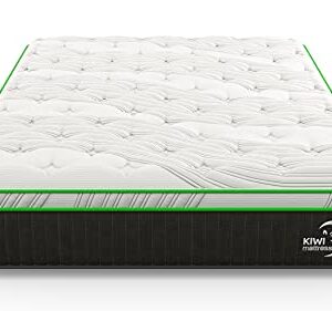 Kiwi Plush Full Natural Mattress/ 12.5” Memory Foam Feel/Organic/Bed-in-a-Box/Made in USA