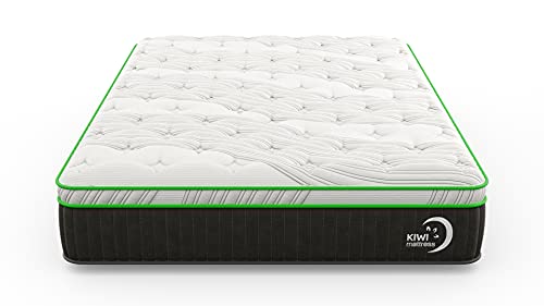 Kiwi Plush Full Natural Mattress/ 12.5” Memory Foam Feel/Organic/Bed-in-a-Box/Made in USA