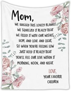 omgjs mom blanket from daughter,gifts for anniversary mom birthday gifts,mom blanket,throw blanket 39"×59"