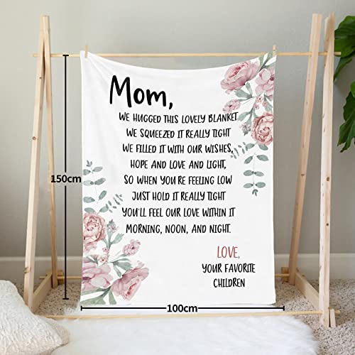 OMGJS Mom Blanket from Daughter,Gifts for Anniversary Mom Birthday Gifts,Mom Blanket,Throw Blanket 39"×59"