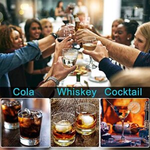 Alinana Ice Cube Tray with Lid, BPA Free Food Grade Ice Cube Molds for Whiskey, Large Silicone Ice Cube Tray for Cocktails