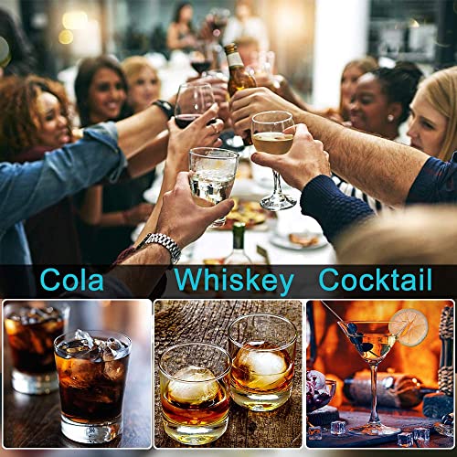 Alinana Ice Cube Tray with Lid, BPA Free Food Grade Ice Cube Molds for Whiskey, Large Silicone Ice Cube Tray for Cocktails