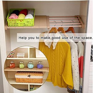 DXBO Storage Separator Adjustable Storage Rack Separator Compartment Collecg Partition Shelf for Wardrobe(L) (Color : S)