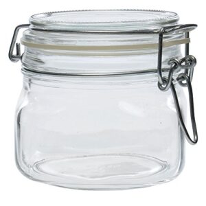 libbey 17 oz glass jar with clamp lid
