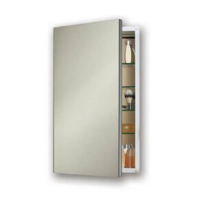 Jensen 52WH244DPF Metro Deluxe Flat Trim Medicine Cabinet, 24-Inch