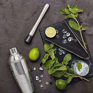 Kitchen Rest Muddler for Cocktails - 8inch Long 1pc Stainless Steel Fruit Crusher - Bar Tools for Home for Making Mojito Mix and Other Fruit Drinks