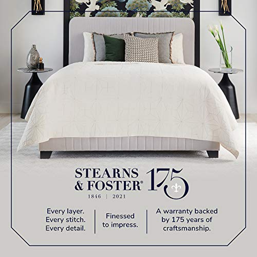 Stearns & Foster Estate 15" Rockwell Luxury Firm Euro Pillowtop Mattress, 5-Inch Foundation, Queen, Hand Built in the USA
