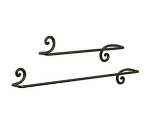 rtzen wrought iron bathroom accessories set, decorative hand towel bar and body towel bar hanger