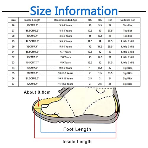 Mercatoo Fashionable Spring and Summer Children Sports Boys and Girls Thick Soled Non Slip Mesh Breathable Lace Up Comfortable Girls Shoes Size 12 (White, 9-9.5 Years Big Kids)